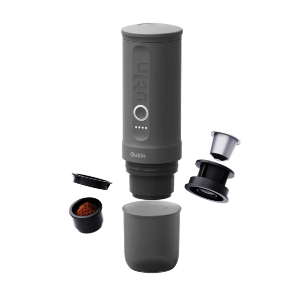 Outin Nano Portable Espresso Machine Space Gray